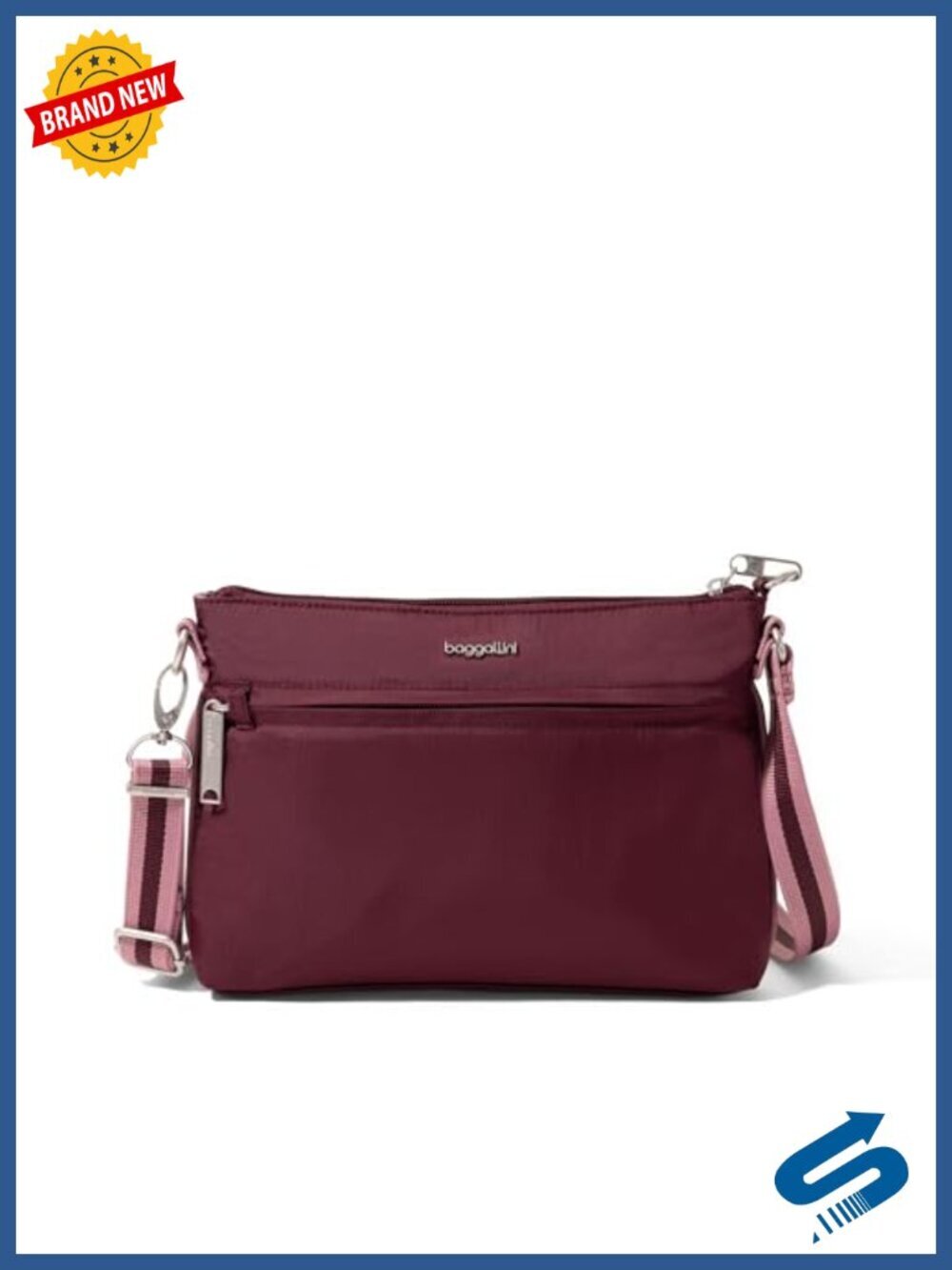 Anti-Theft Securtex Crossbody Bag with RFID Protection